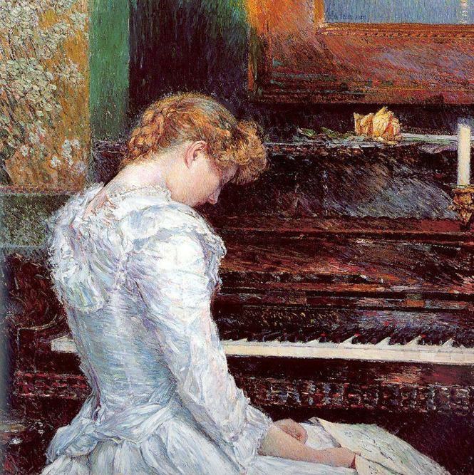 childe hassam The Sonata